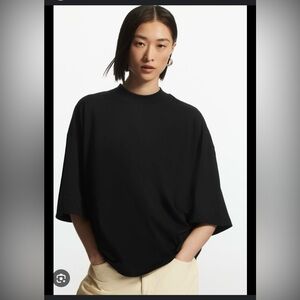 Cos mock neck boxy tee. Size medium